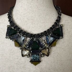 Elegant Multi-Color Statement Necklace